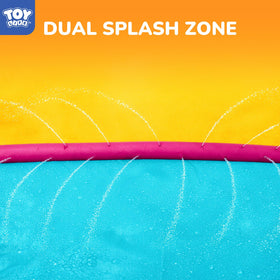 TOY Life water slide built-in sprinklers keep surface wet for nonstop play