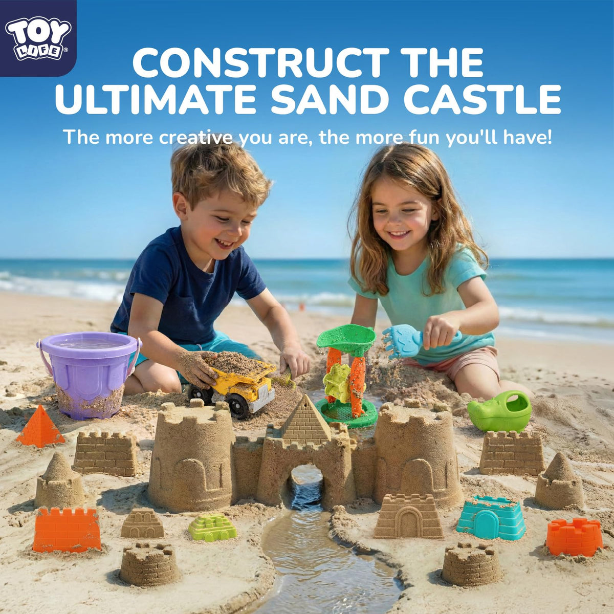 TOY Life water-wheel-funnel-system enables flowing water play and early STEM ideas.