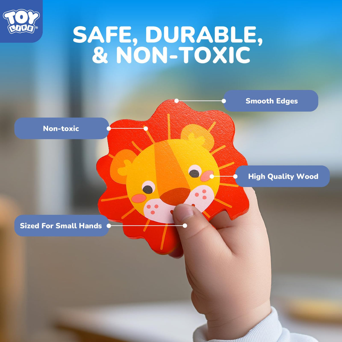 TOY Life durable solid wood puzzle for extended use