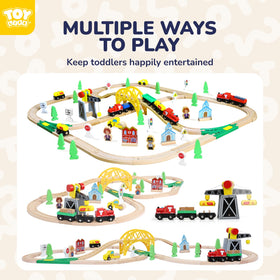TOY Life wooden tracks – sturdy pieces for durable layout building.