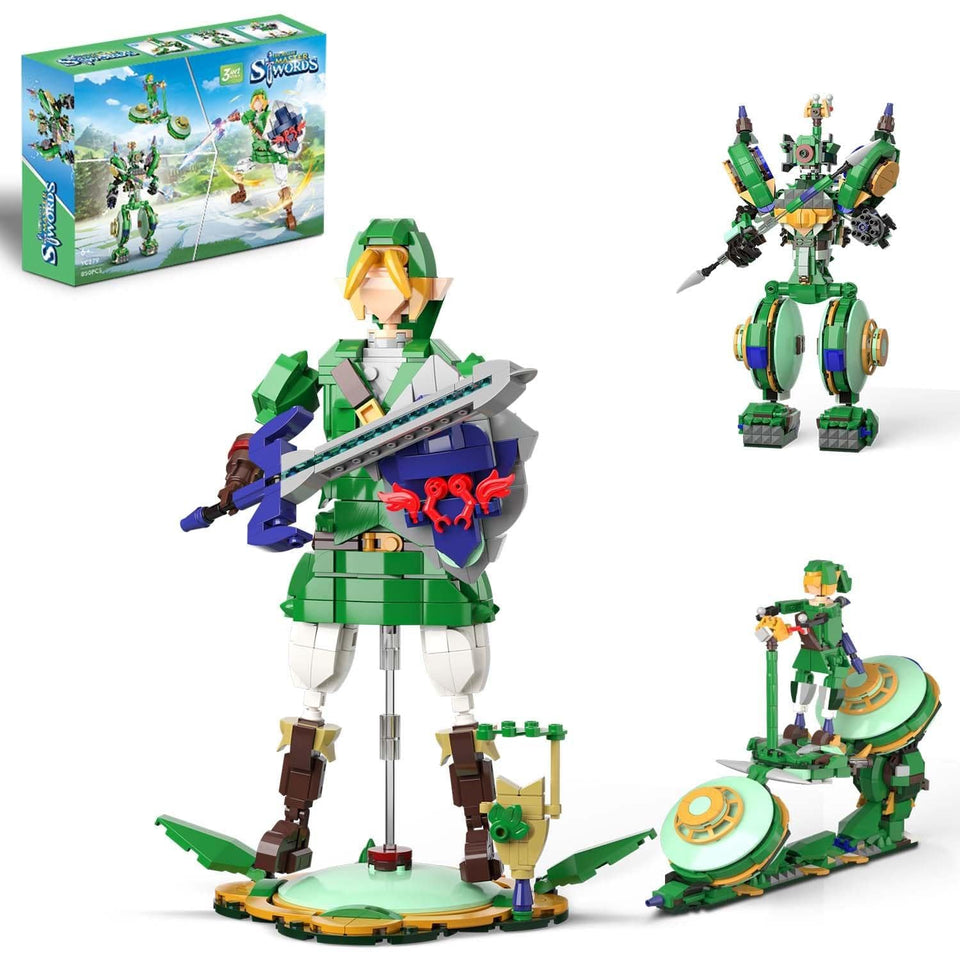 TOY PLAYER BOTW Link with Master Sword figure for immersive action play