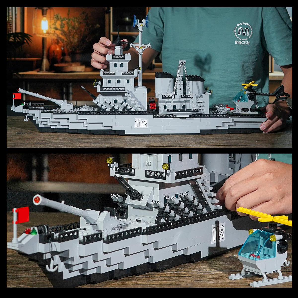 TOY PLAYER radar detail with launcher for creative construction and tactical imagination.