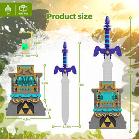 TOY PLAYER Master Sword built with high-quality ABS for safety and durability.