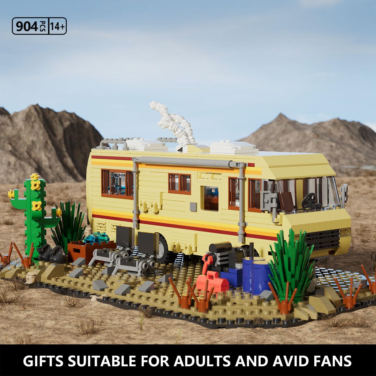 TOY PLAYER Breaking RV Adventure Set desert break scene enhances collector dioramas and nostalgia