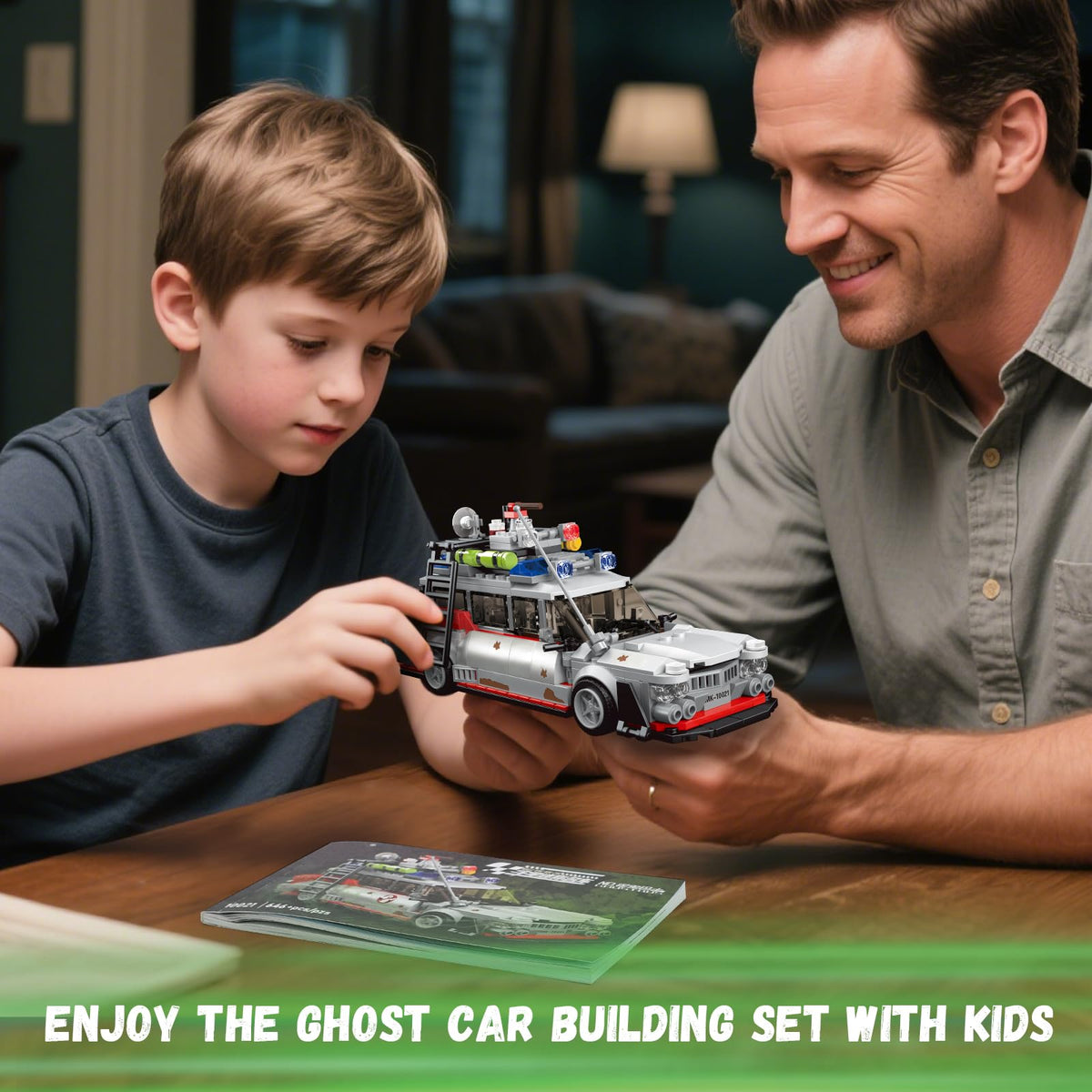 TOY PLAYER ECTO-1 transparent windows showcase realism and display appeal