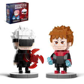 TOY PLAYER JJK Gojo and Itadori front-view figure for display.