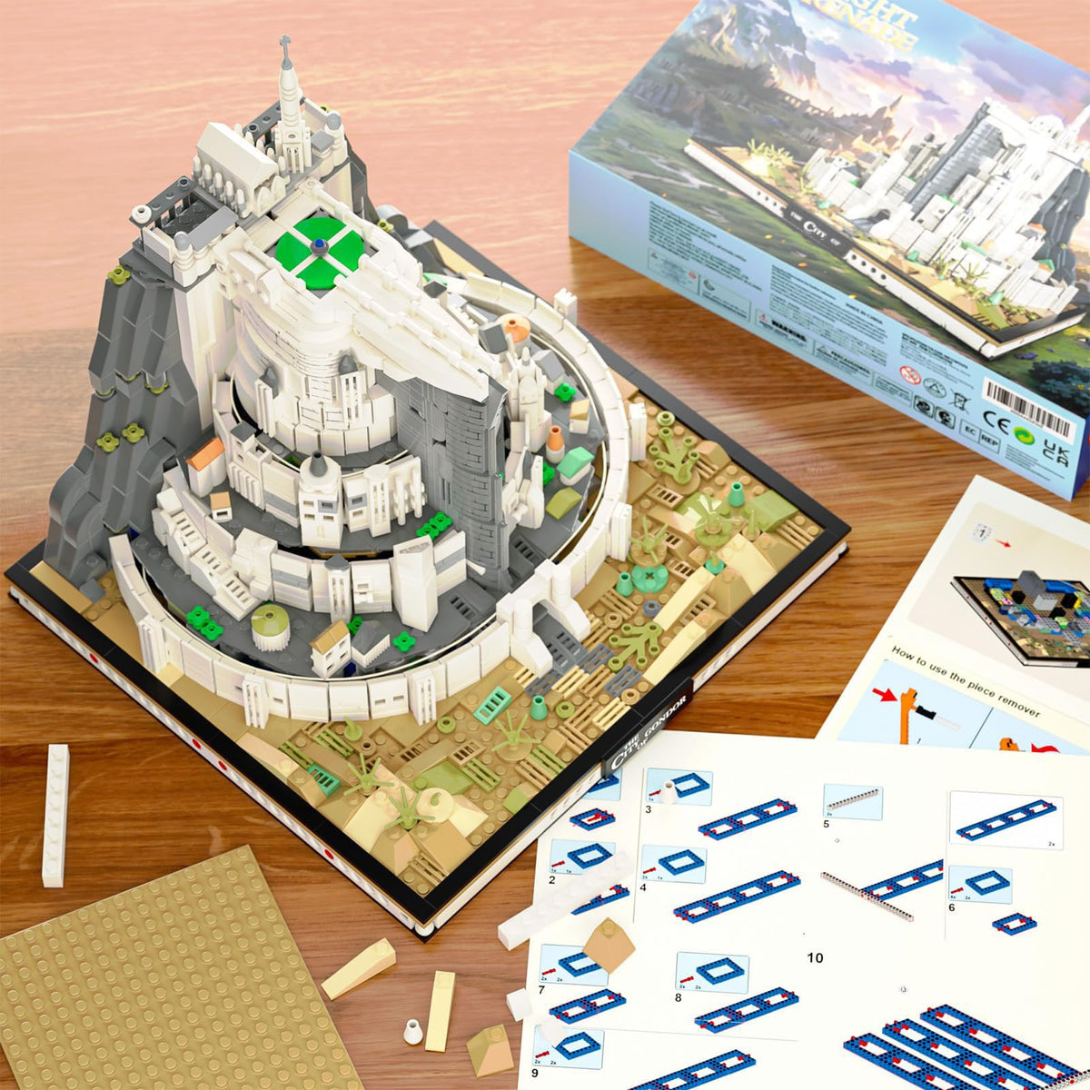 TOY PLAYER MOC cross-pattern garden adds decorative variety for layouts.