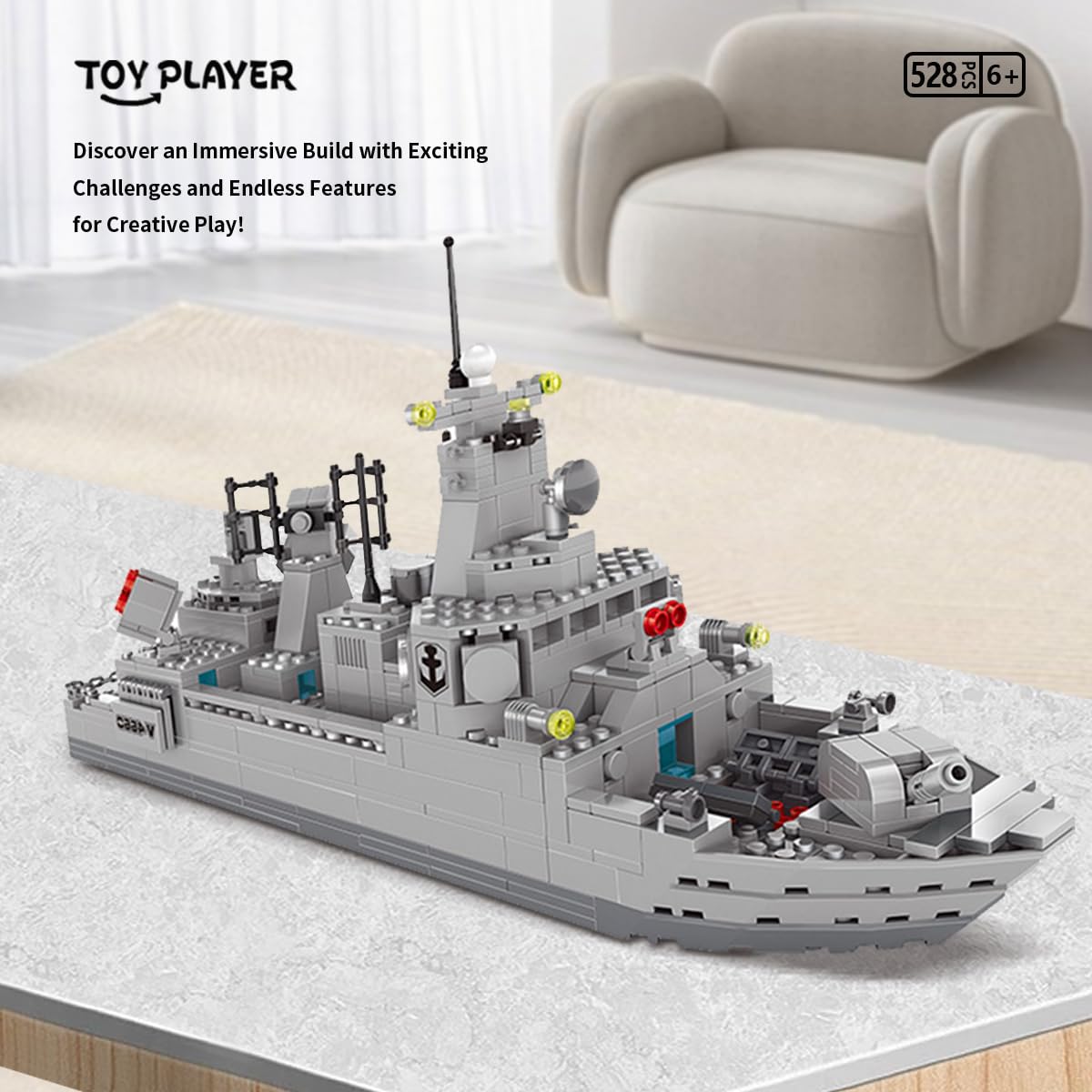 TOY PLAYER Navy Destroyer radar and sensors spark tactical playtime.
