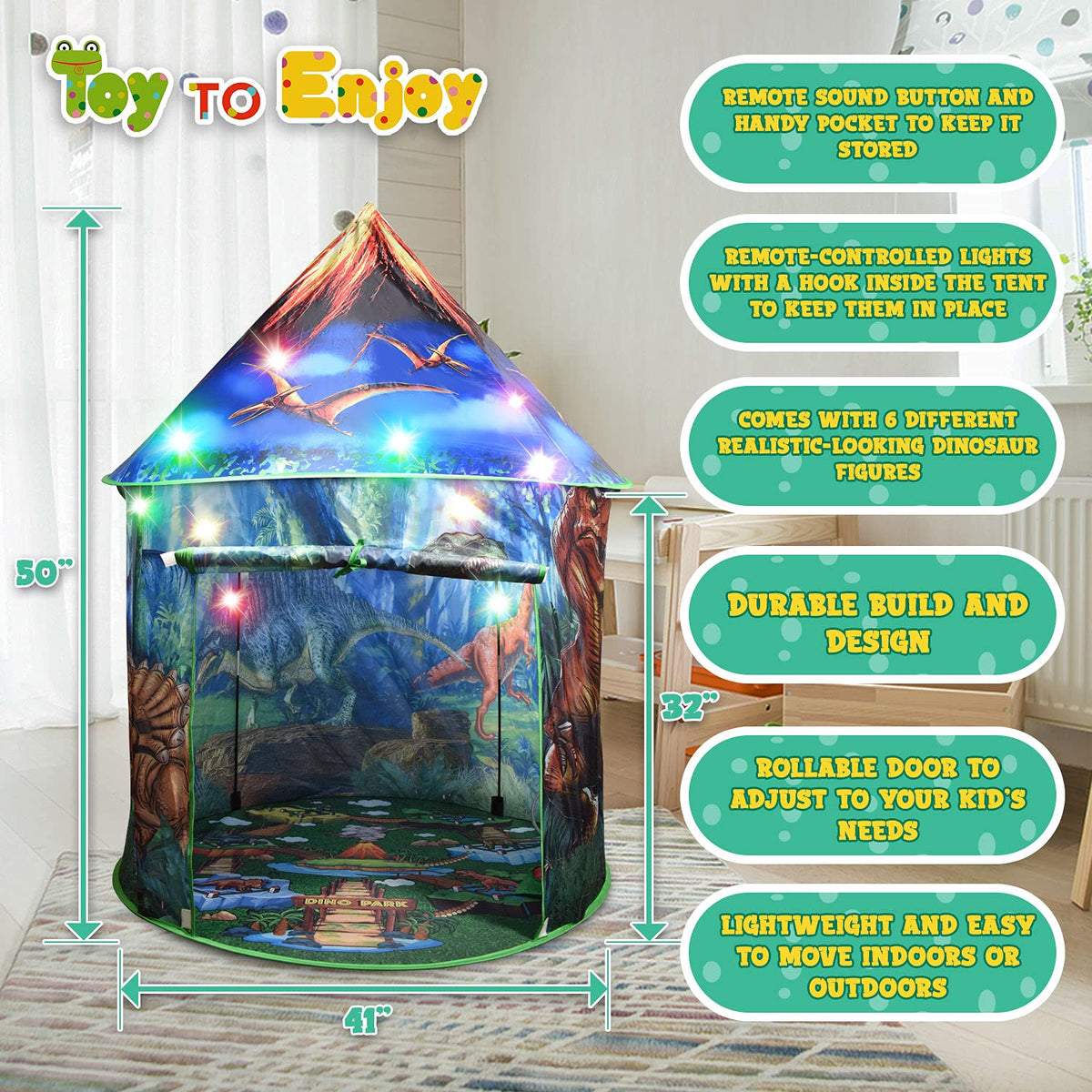 Toy To Enjoy dinosaur gift suitable for boys and girls for imaginative play