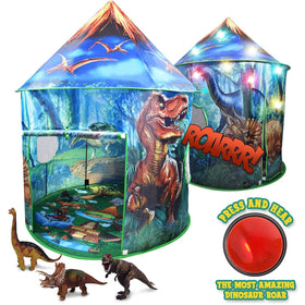 Toy To Enjoy dinosaur pop-up tent lights remote for ambient play