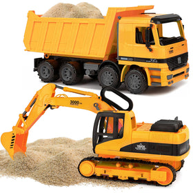 Toy To Enjoy excavator with moveable arm for realistic digging play