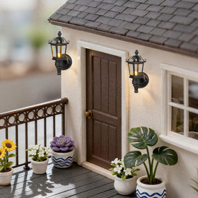 1:12 scale lighting from TOYANDONA adds subtle illumination to scenes.