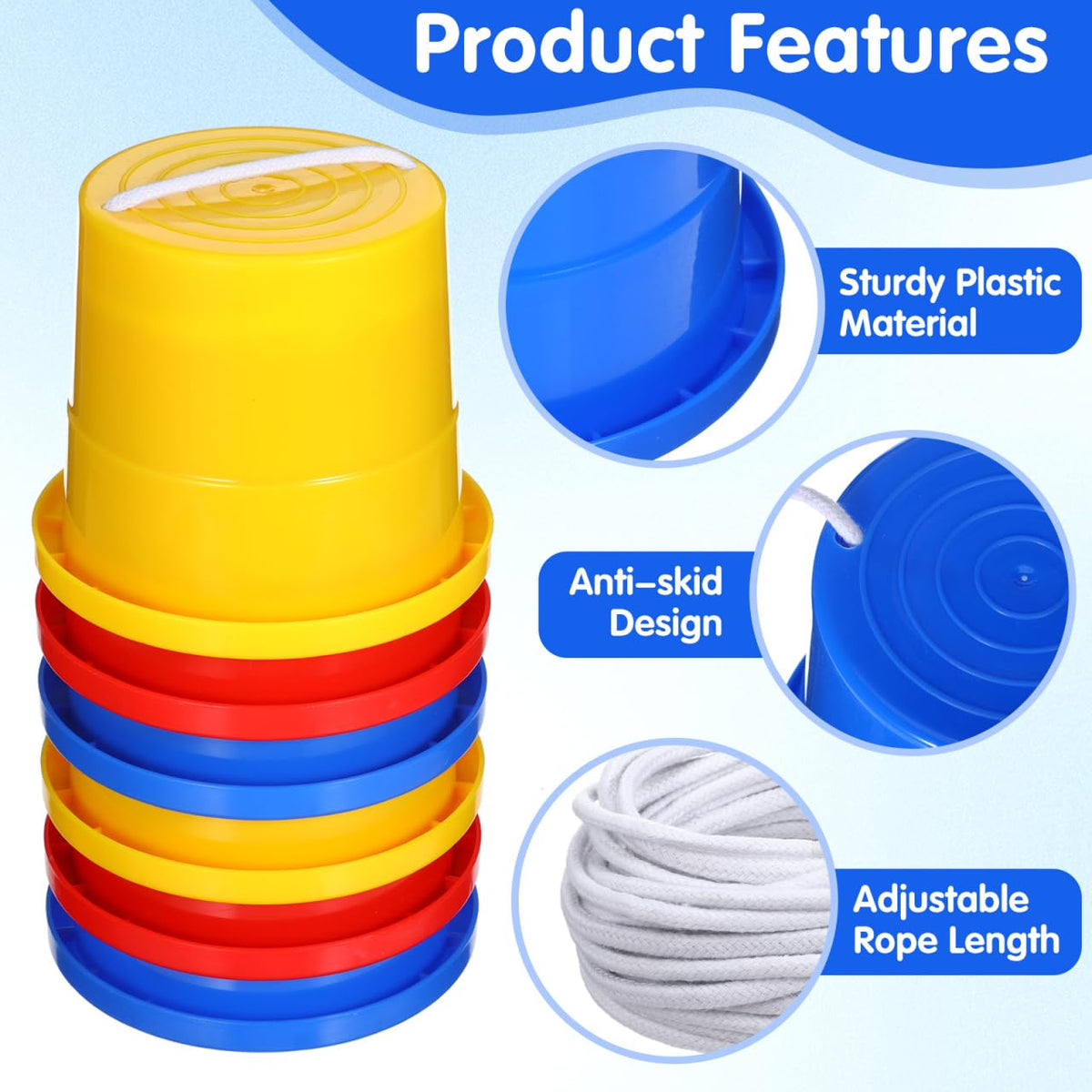 TOYANDONA: adjustable strap stilts secure a comfortable fit for growing kids