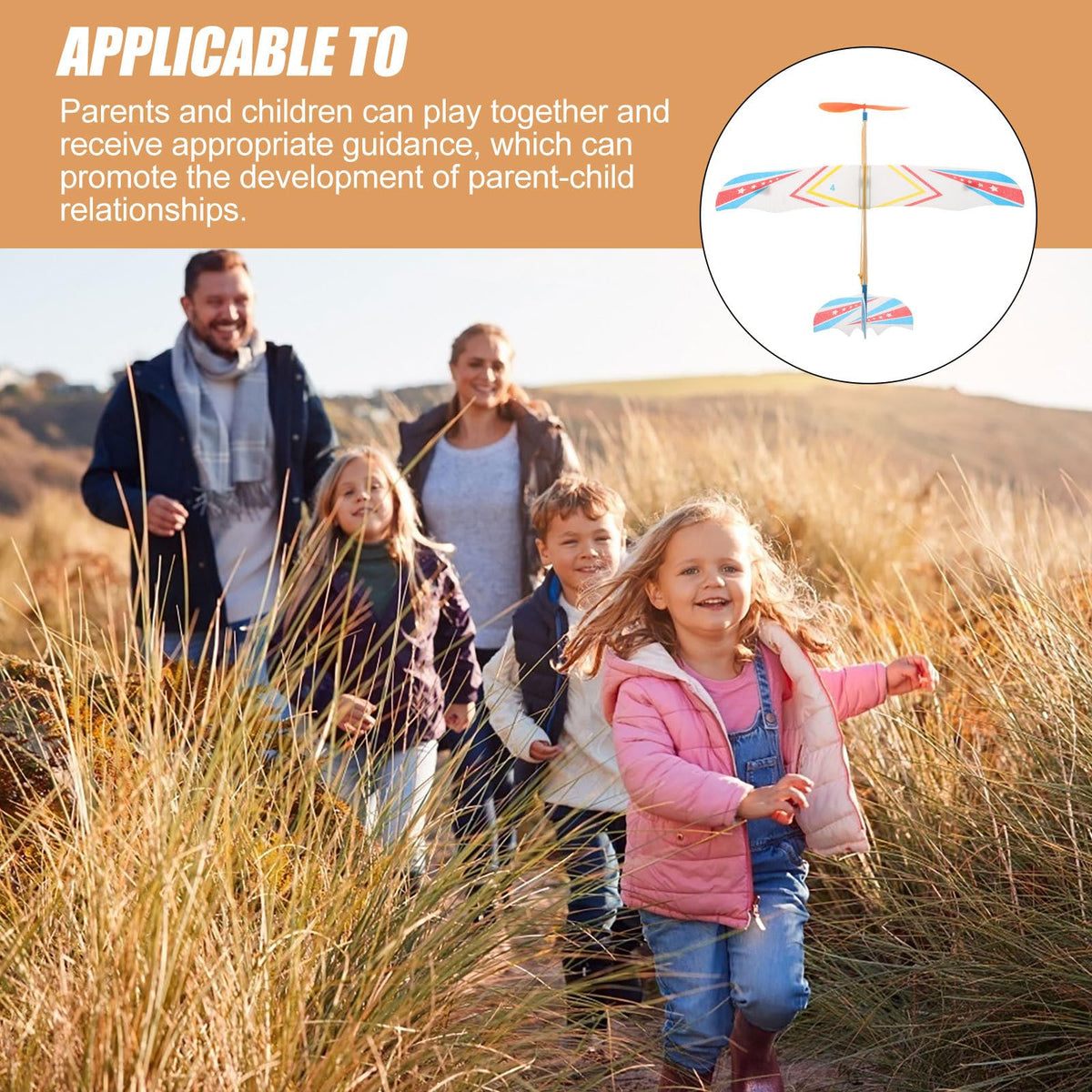 TOYANDONA airplane propeller in action for lively indoor outdoor fun.