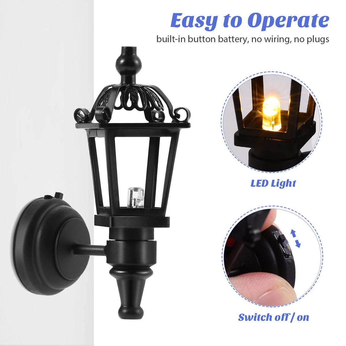 Battery-operated design requires no wiring for quick, clean setups.