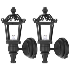 TOYANDONA dollhouse LED wall sconces provide authentic 1:12 scale lighting ambiance.