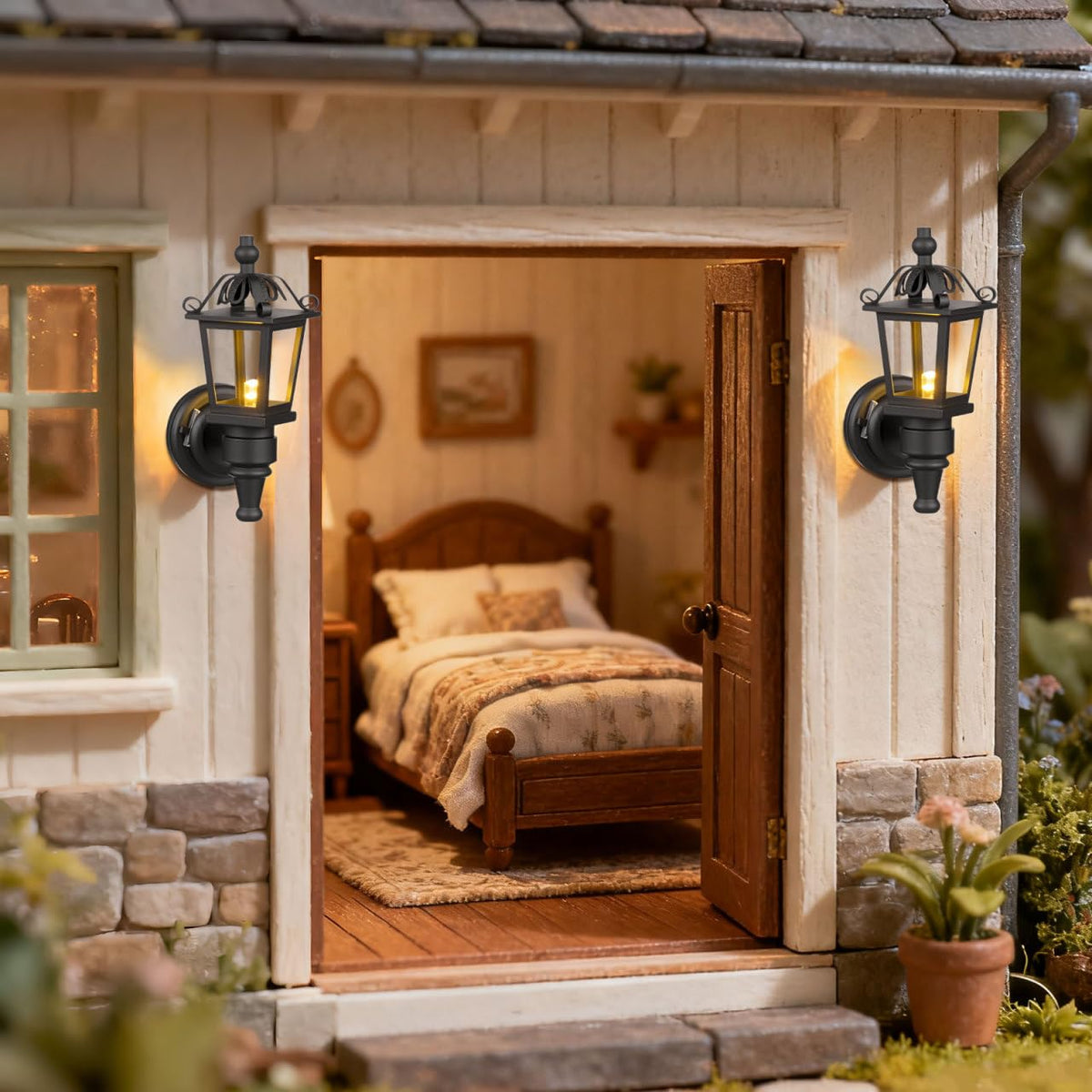 TOYANDONA wall sconce pack unifies lighting across multiple miniatures.