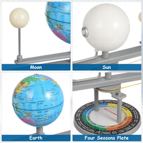 TOYANDONA educational kit shows Earth rotation and day-night changes in a classroom demo.