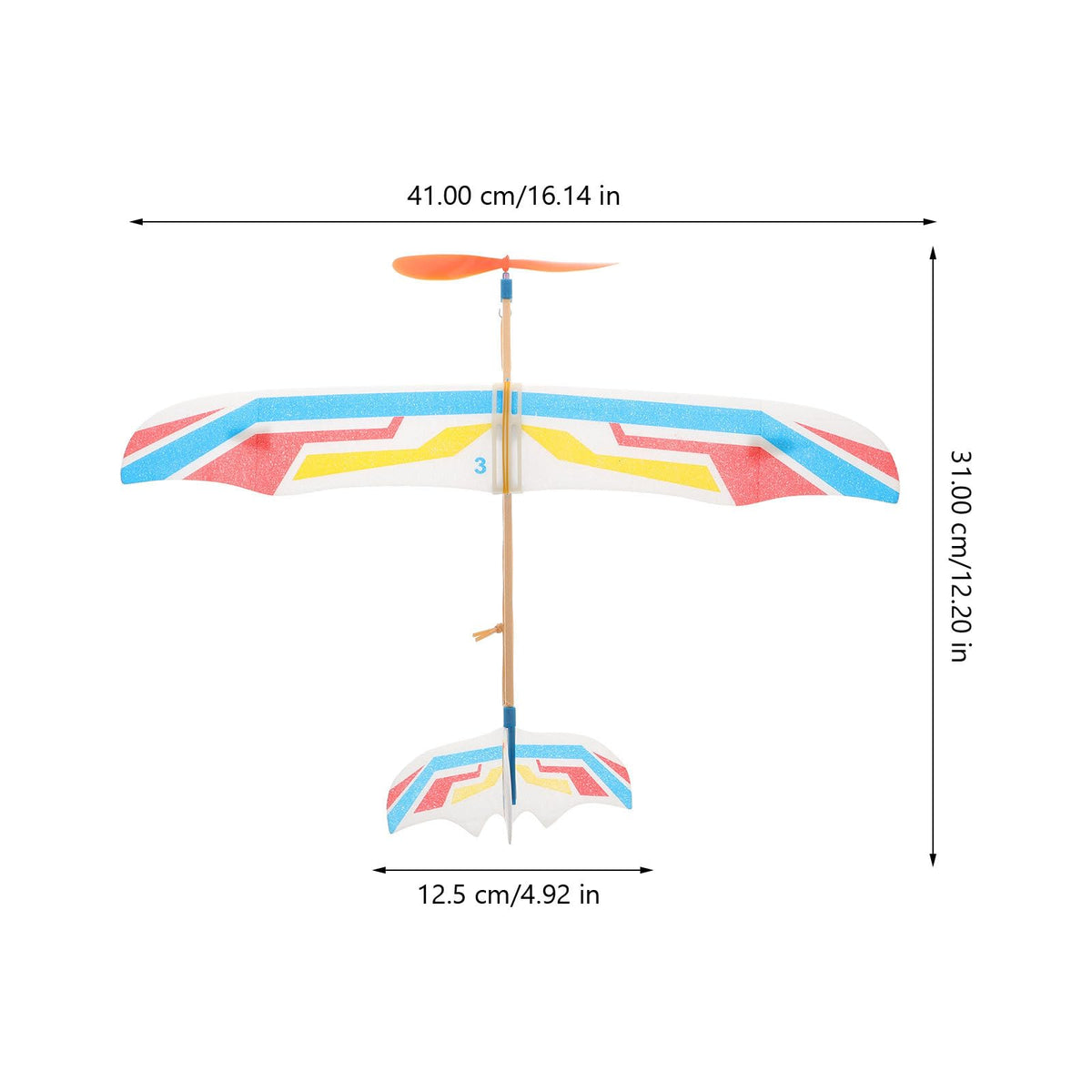 TOYANDONA glider plane 16-inch size offers exciting mid-air play.