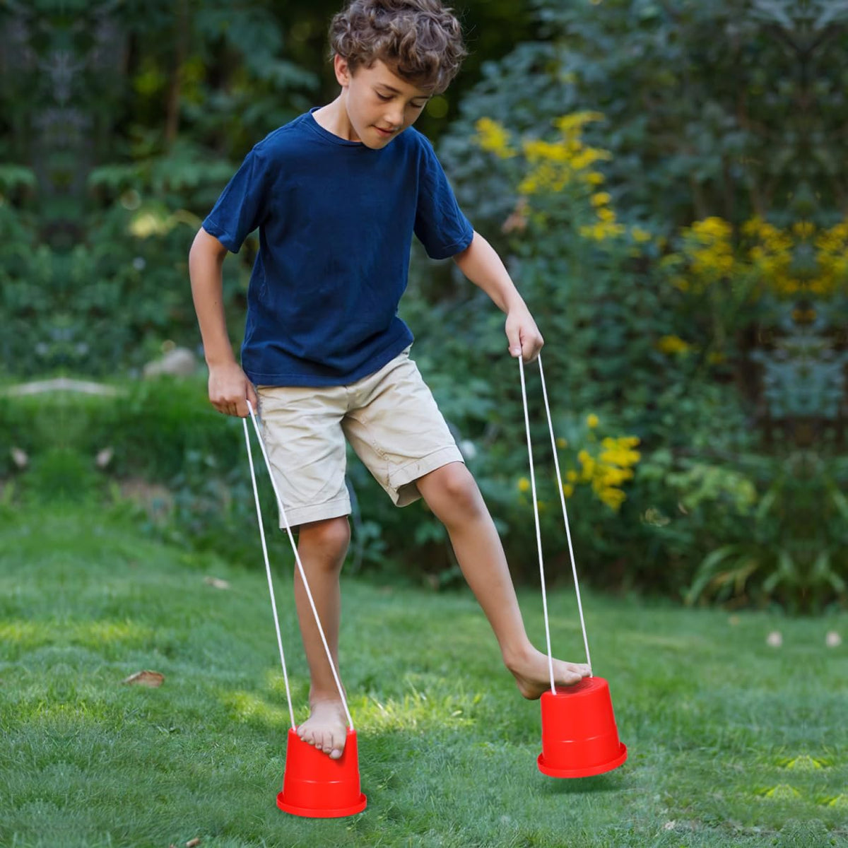 TOYANDONA: outdoor indoor play stilts for versatile garden fun