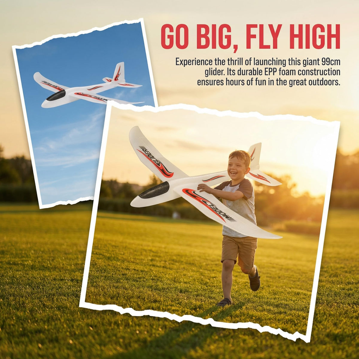 TOYANDONA outdoor yard fun flying toy for parks and beaches.