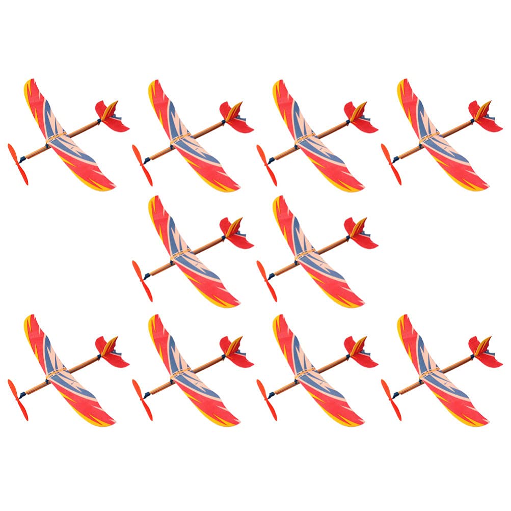 TOYANDONA rubber-band airplane glider ready for assembly and party fun.
