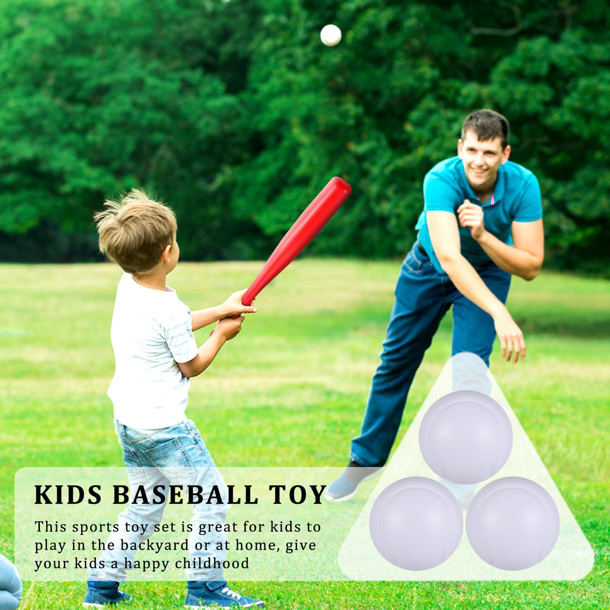 TOYANDONA soft baseballs for kids safe and gentle for practice.