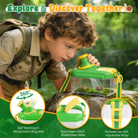 Toycost insect cards and 12 simulated insects support early biology play.