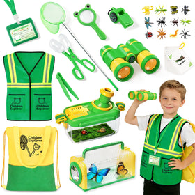 Toycost kids explorer vest for safe outdoor adventures with roomy pockets.