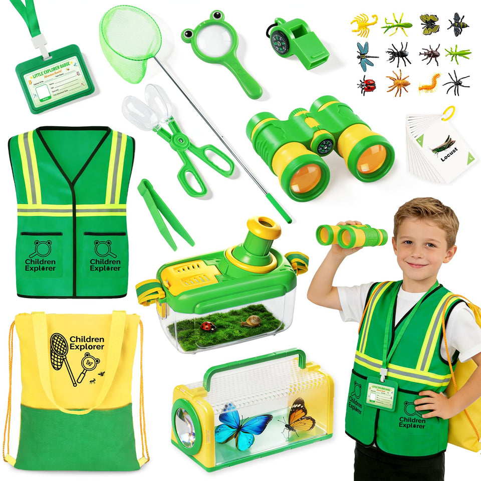 Toycost kids explorer vest for safe outdoor adventures with roomy pockets.