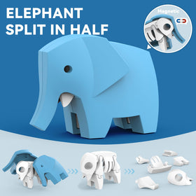 Toycost magnetic elephant with sturdy build for easy assembly