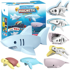 Toycost magnetic ocean turtle: durable, kid-friendly DIY sea life puzzle for STEM learning.
