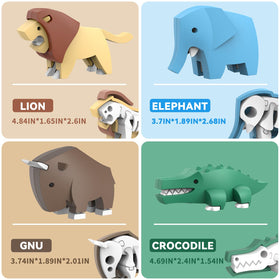 Toycost puzzle assembly shows the click-snap action