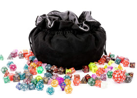 TOYFUL eight-pocket design stores polyhedral dice and D50 accessories.