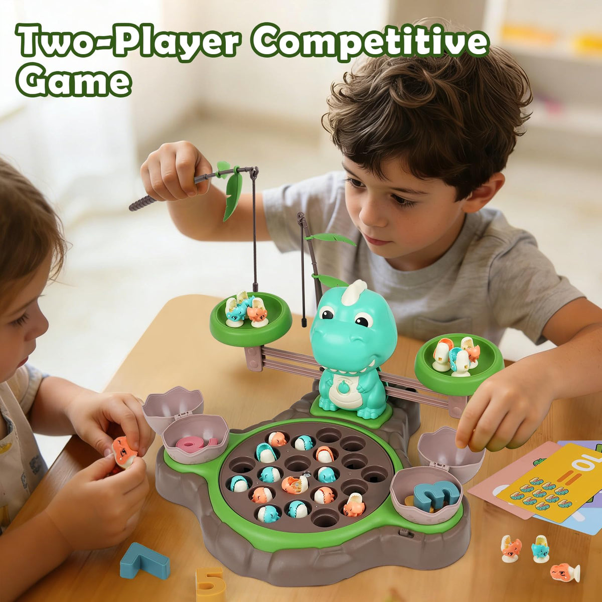 ToyFuntasy egg storage keeps captured dinos neatly organized after play sessions.