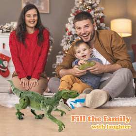 ToyFuntasy dinosaur textured skin adds realism and durability.
