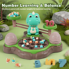 ToyFuntasy magnetic dinosaurs catching prey with a strong magnet for engaging fishing fun.