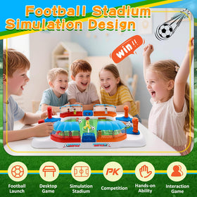 Toyjolka mini foosball table canopy adds stadium vibe to playtime.
