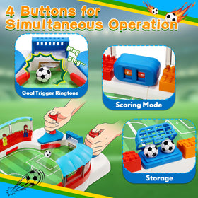 Toyjolka mini foosball table handles provide smooth grip during play.