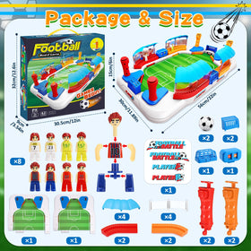 Toyjolka mini foosball table score bell signals goals clearly.