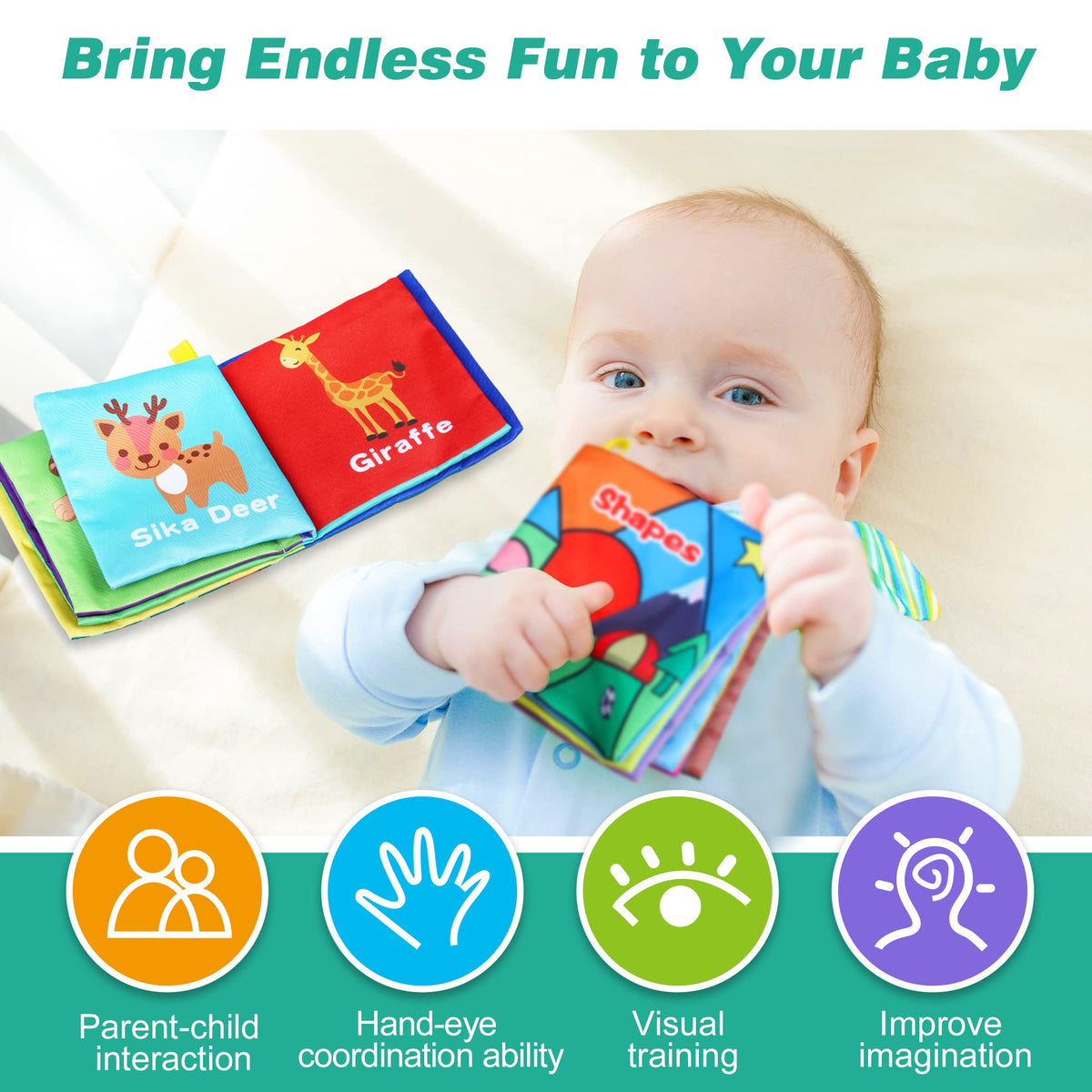 Toyk Baby Bath Books washable and durable for bath-time adventures