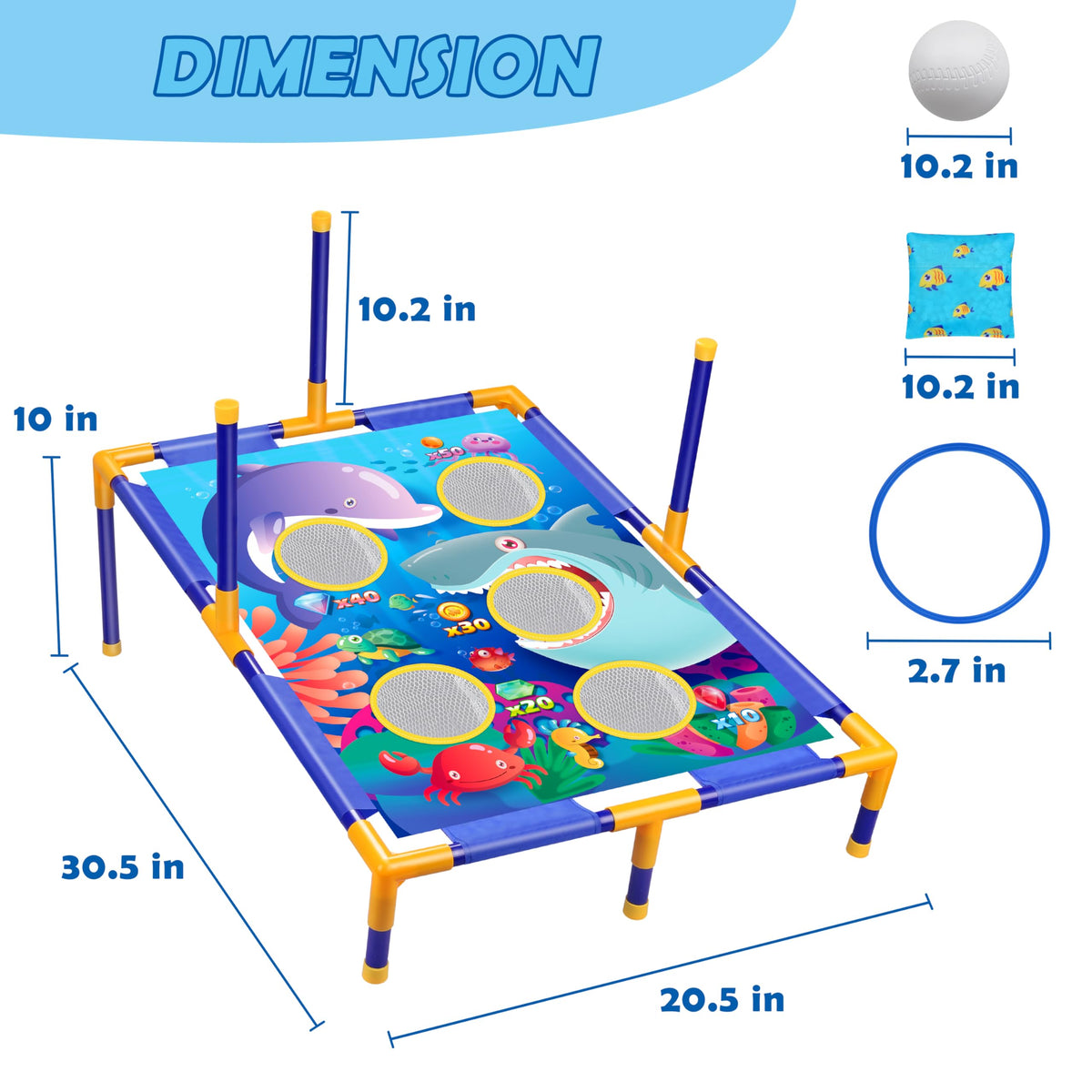 Toyk balls for throwing add dynamic targets and quick rounds