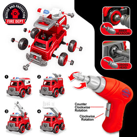 Toyk electric drill tool close-up highlighting easy assembly and disassembly.
