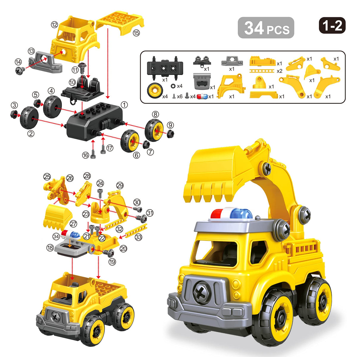 Toyk electric drill tool enables kids to tighten and loosen screws safely