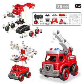 Toyk interchangeable truck parts demonstrating versatile building options.