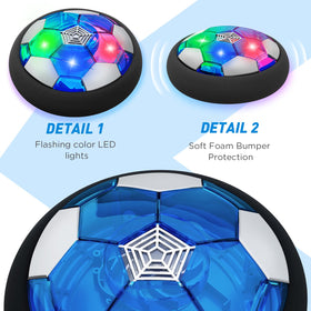 Toyk LED Hover Soccer Ball side view showing color-changing LEDs