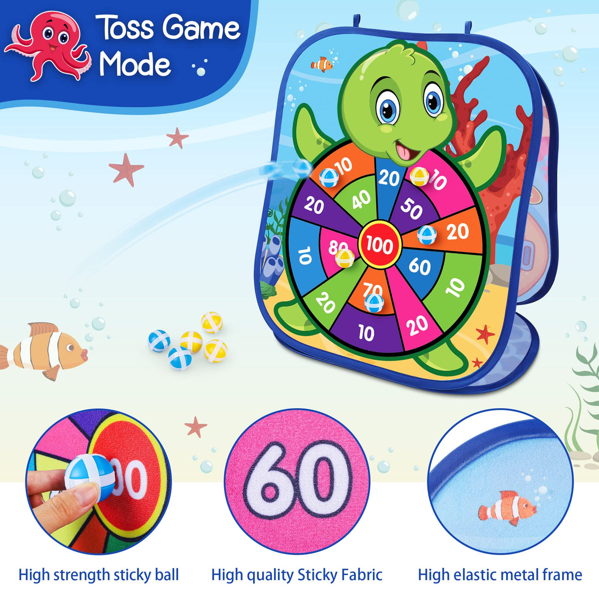 Toyk Ocean kids enjoy versatile play both indoors and outdoors.