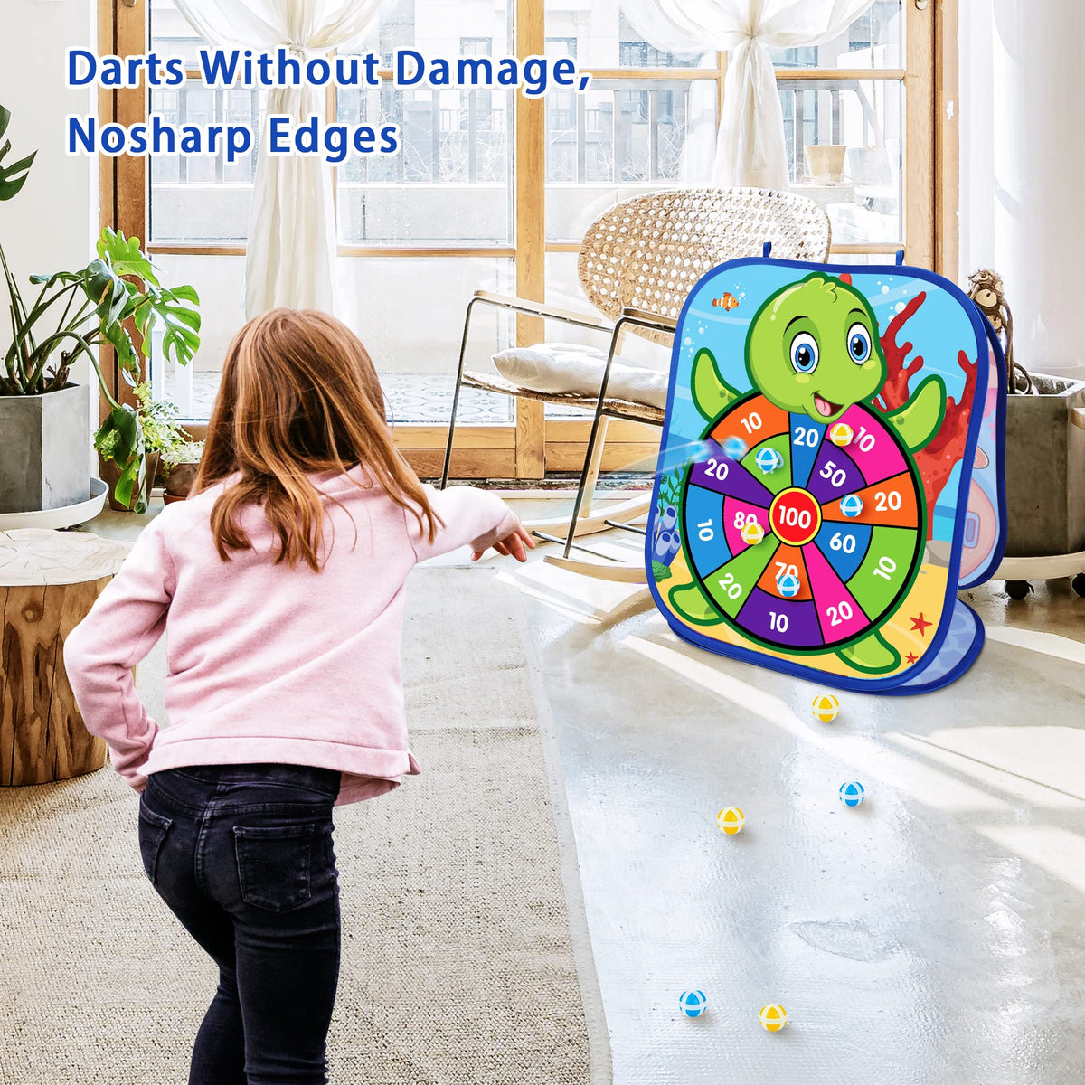 Toyk Ocean two-sided play surface for hole and target play.