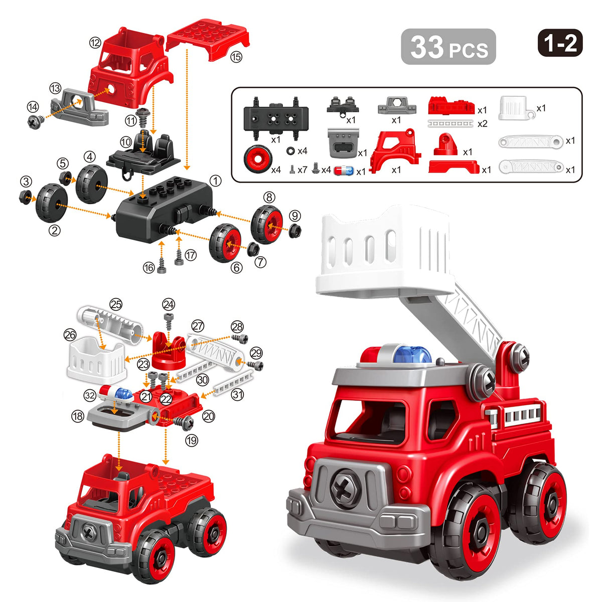 Toyk parent-child play session with trucks fostering teamwork and patience.
