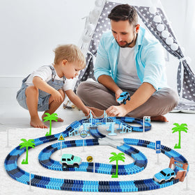 Toyk Track Car Toys assembled layout ready for quick setup and reuse